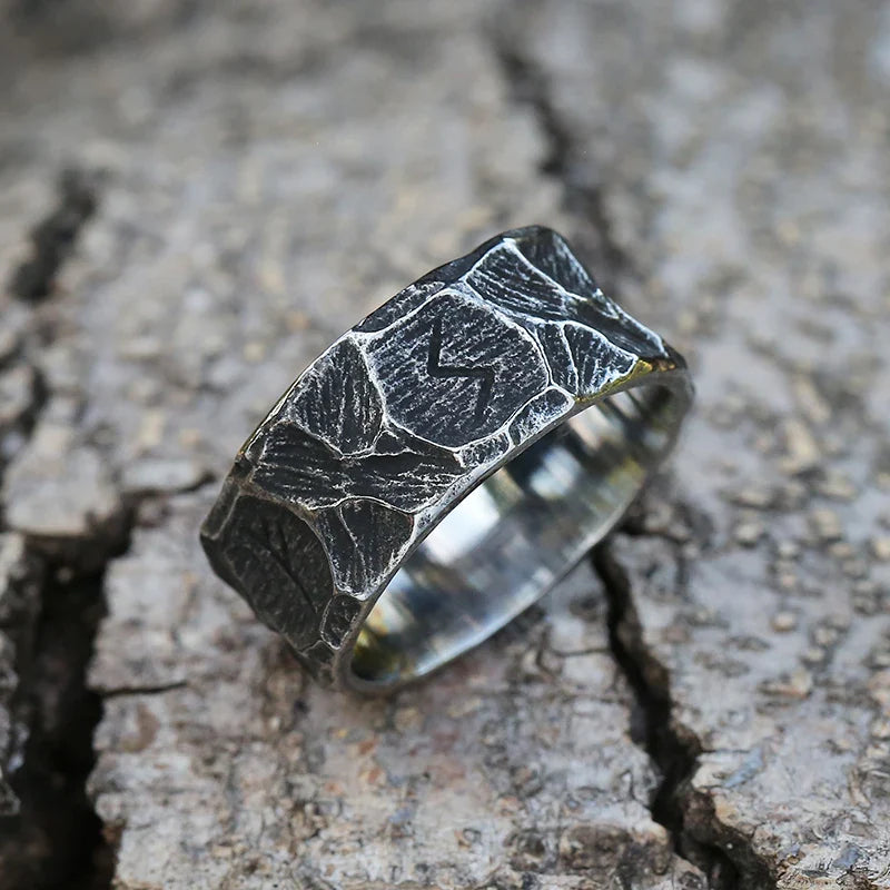 Anillo Rúnico Estilo Vikingo Hombre 1 2 3