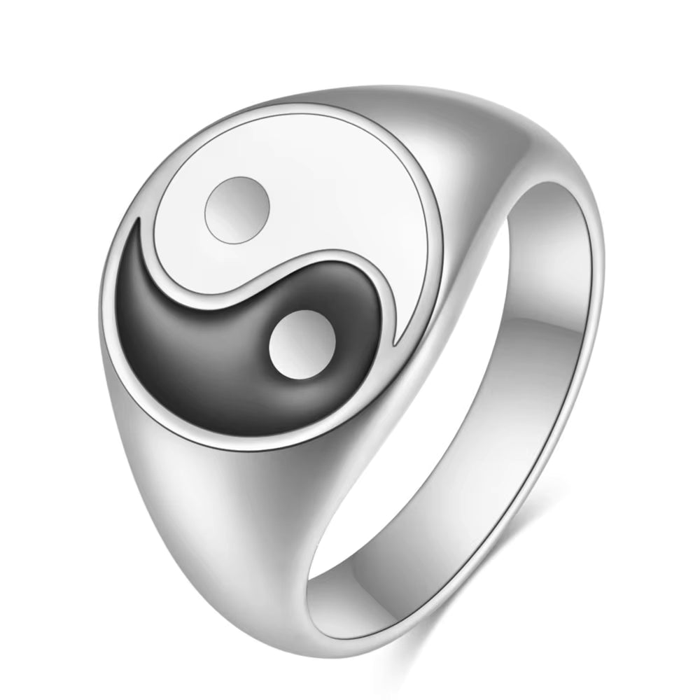 Anillo Yin Yang Hombre Mujer