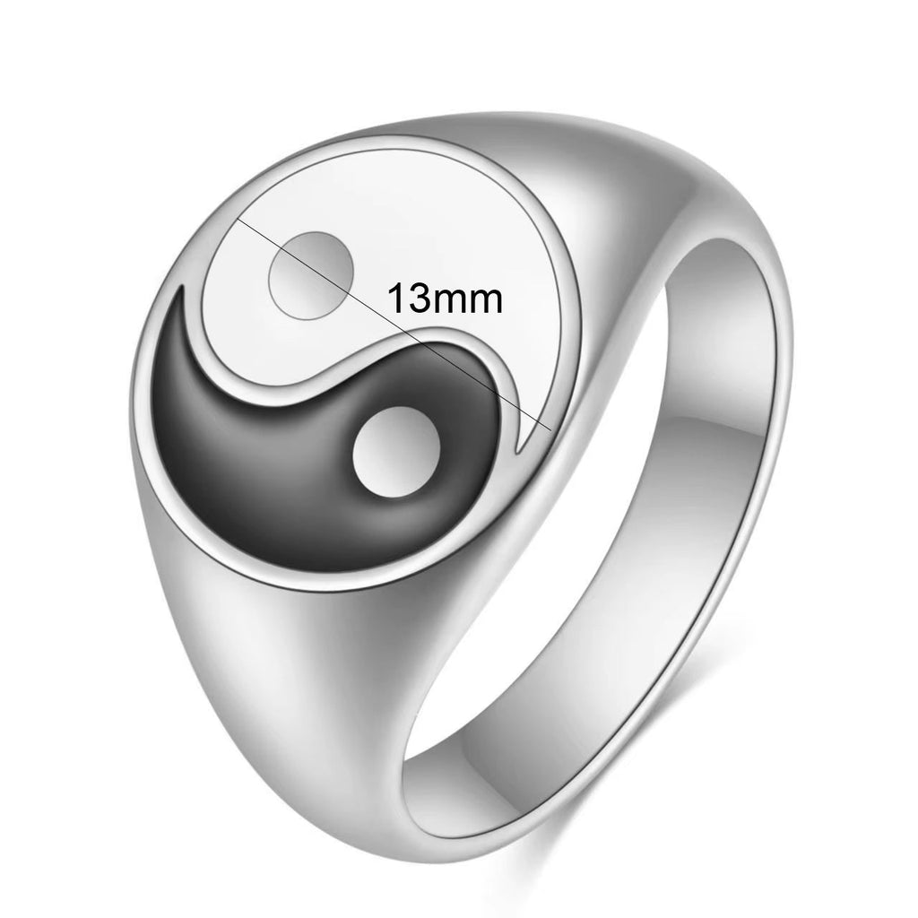 Anillo Yin Yang Hombre Mujer