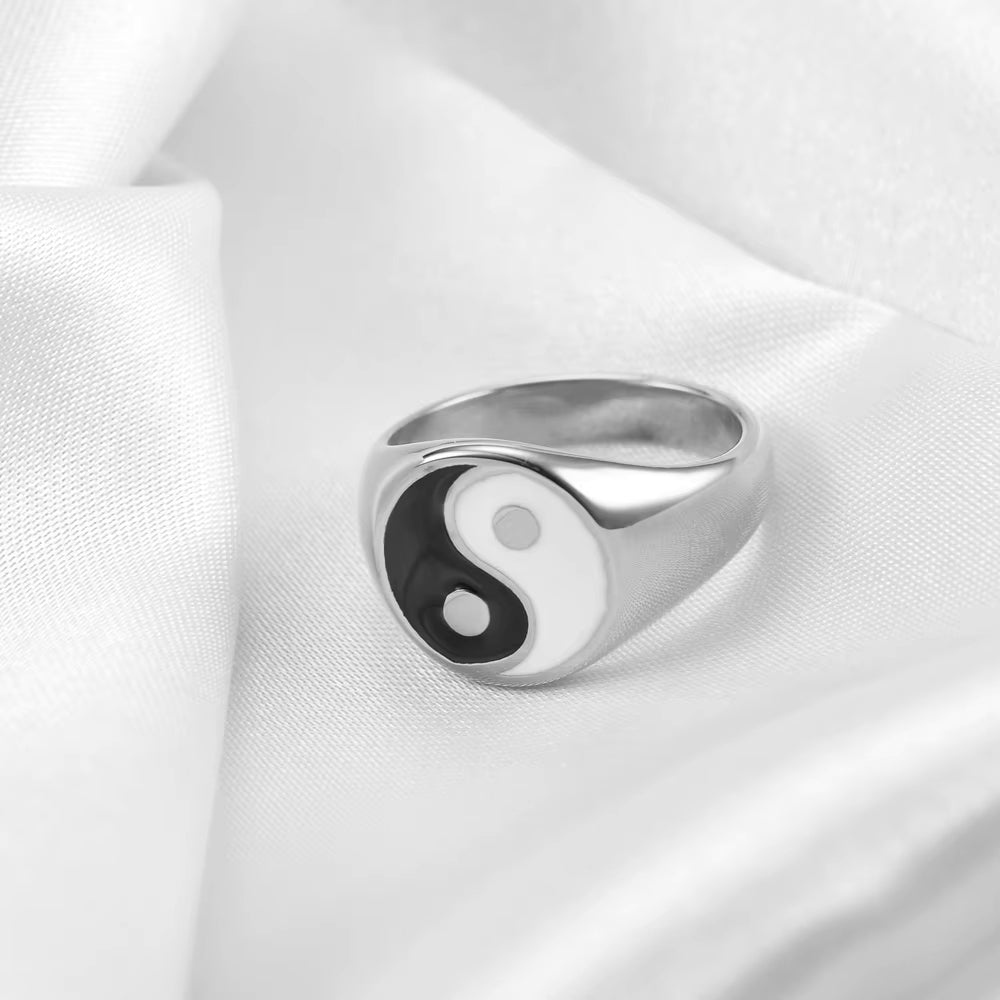 Anillo Yin Yang Hombre Mujer