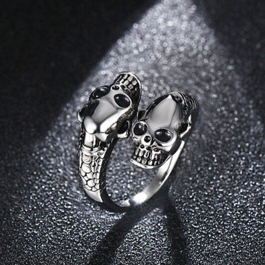 Anillo Cabeza de Calavera plata