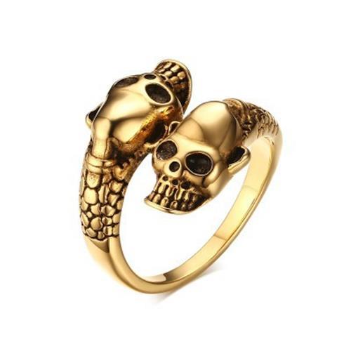 Anillo Cabeza de Calavera Oro