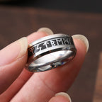 Anillo Vikingo Rúnico Negro