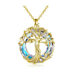 Collar Colgante de Cristal Árbol de la Vida