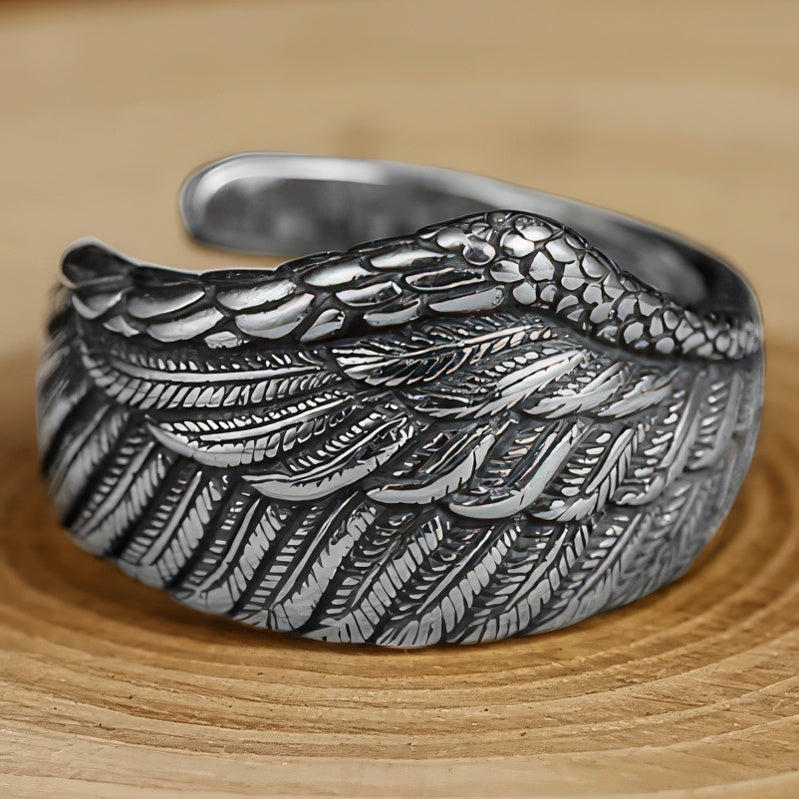 Anillo Sello Águila Hombre