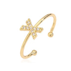 Bague ajustable initiale - lettre
