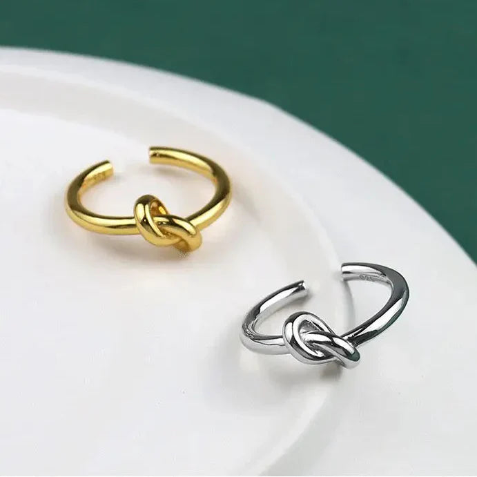 Bague ajustable noeud