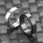 Anillo para Mujer Anti-Estrés Giratorio plata