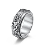 Anillo Antiestrés Giratorio Ojo plata