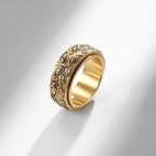 Anillo Antiestrés Giratorio Ojo oro
