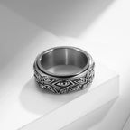 Anillo Antiestrés Giratorio Ojo plata