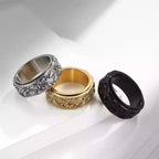 Anillo Antiestrés Giratorio Ojo oro
