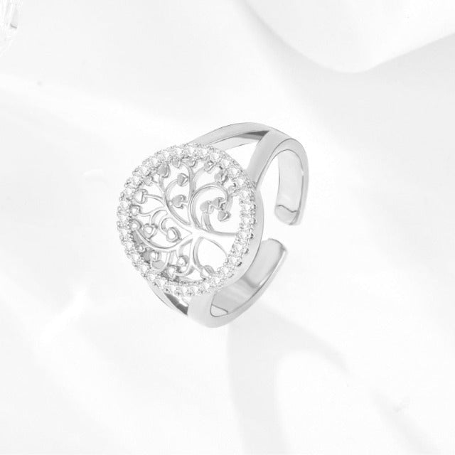 Anillo Árbol de la Vida para Mujer Plata