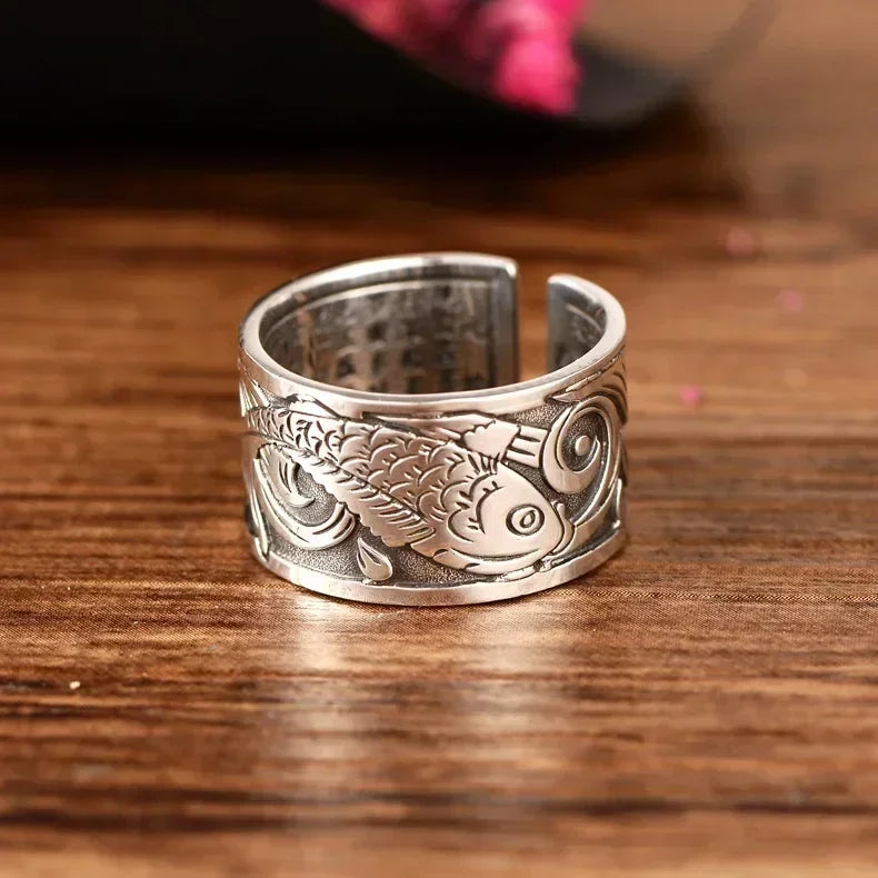 Anillo con Peces de Estilo Étnico