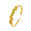 Anillo con piedra de nacimiento de circonio