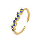 Anillo con piedra de nacimiento de circonio