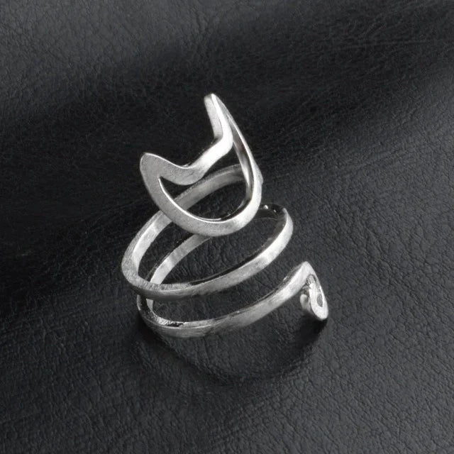 Anillo de Gato de Plata