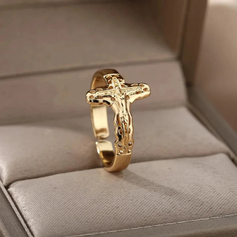 Anillo Cristiano Jesús para Mujer