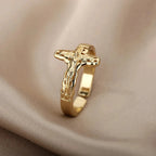 Anillo Cristiano Jesús para Mujer