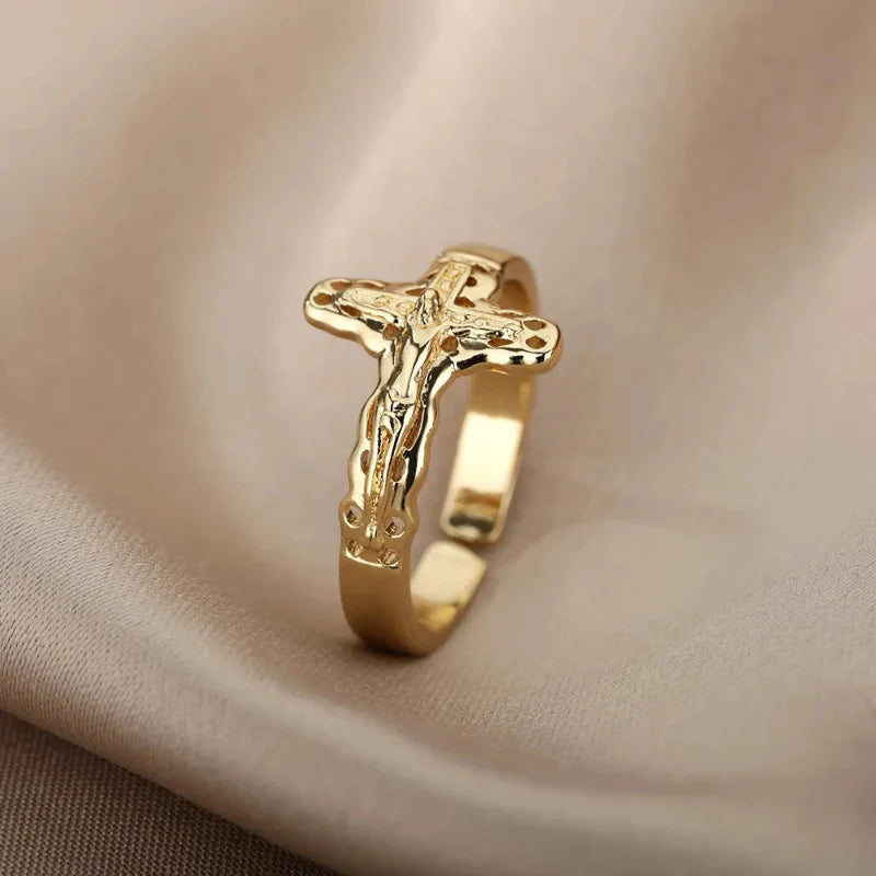 Anillo Cristiano Jesús para Mujer