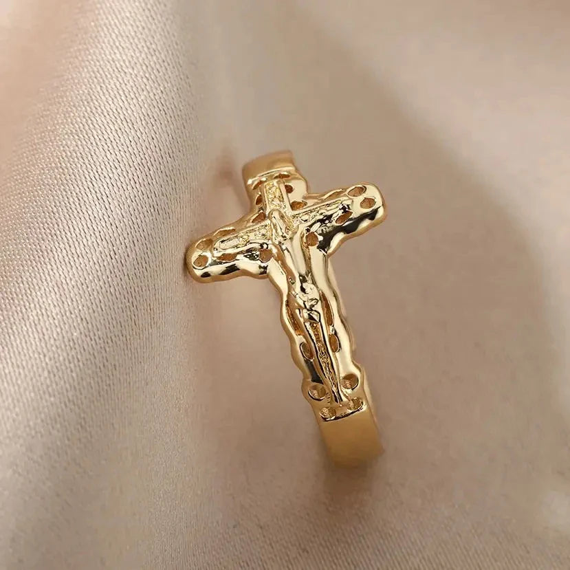 Anillo Cristiano Jesús para Mujer