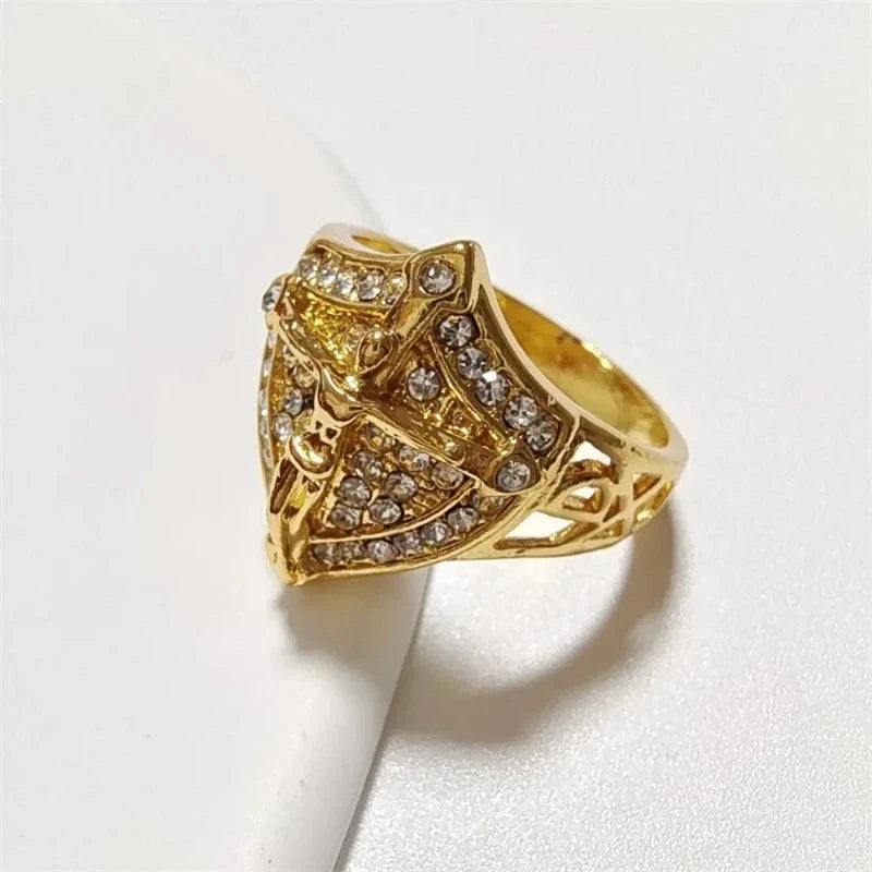 Anillo de Jesús Cristiano con Strass