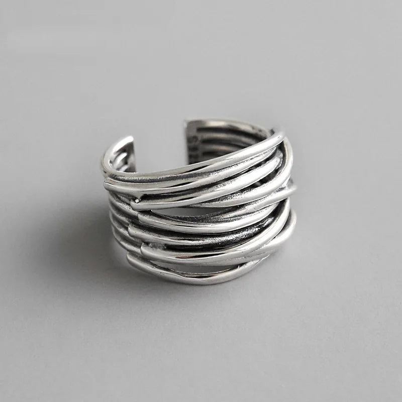 Anillo de Mujer Estilo Étnico plata