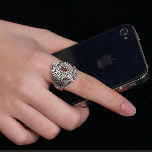 Anillo de estilo étnico con abertura