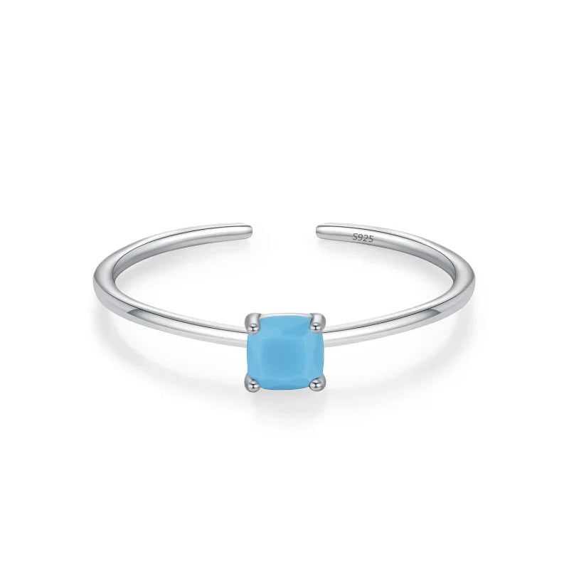 Anillo de Zirconia de Color Piedra de Nacimiento