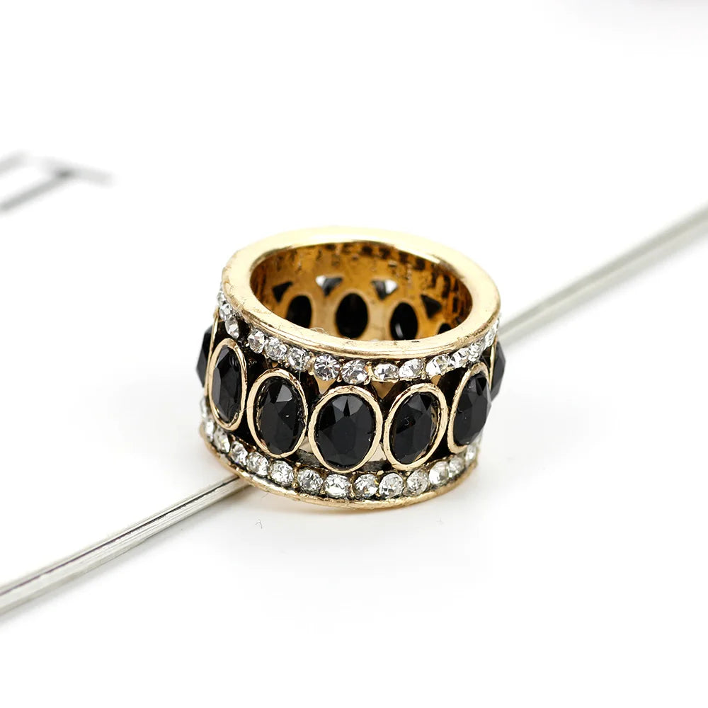 Anillo Étnico de Estilo Oriental negro