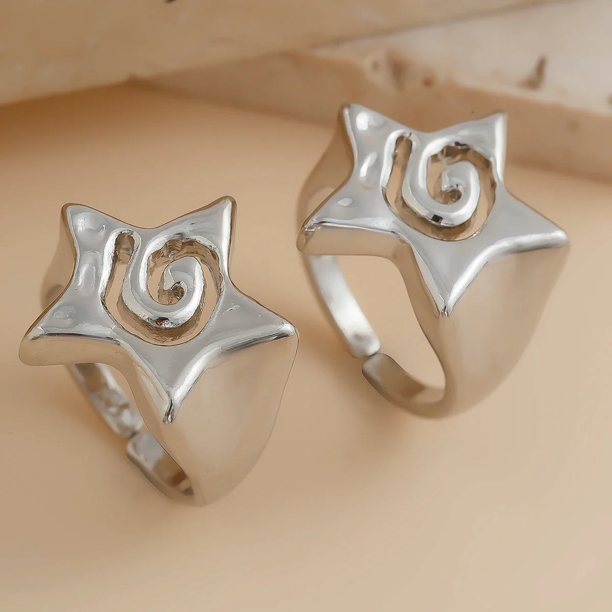 Anillo Estrella Pentagonal de plata