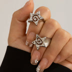 Anillo Estrella Pentagonal de plata