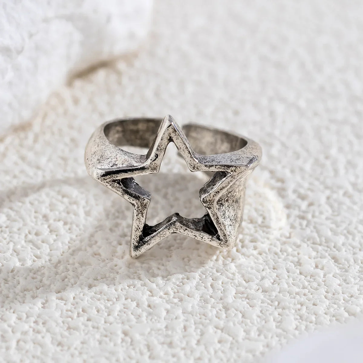 Anillo de Estrella para Mujer plata