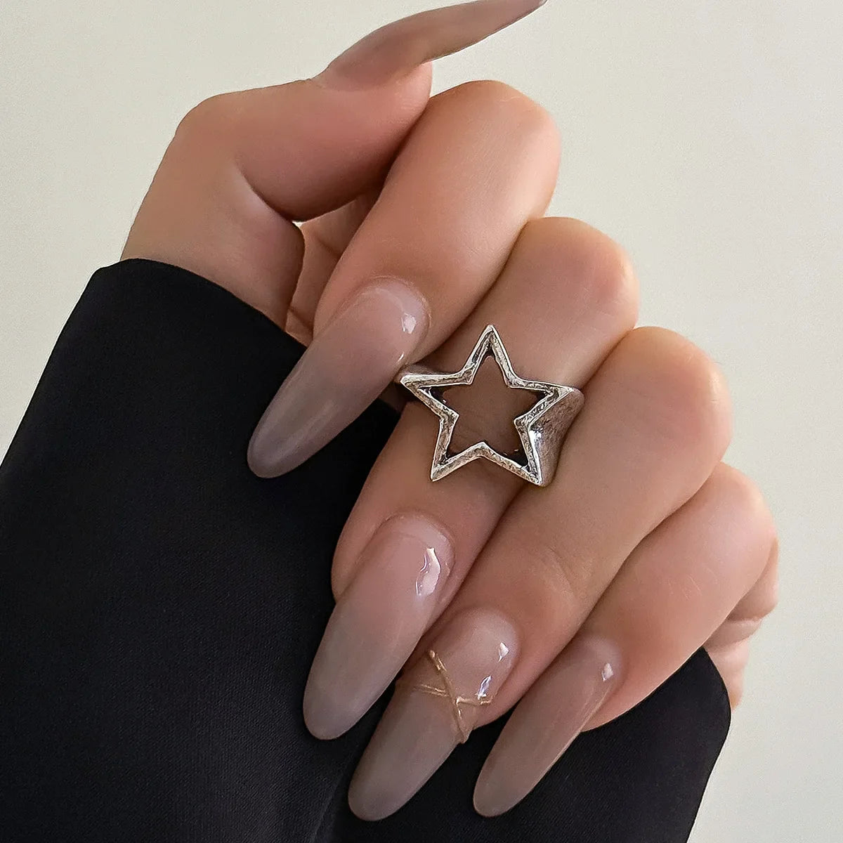 Anillo de Estrella para Mujer plata