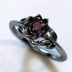 Anillo Flor Negra
