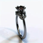 Anillo Flor Negra