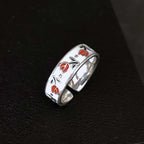 Anillo con flores de tulipán