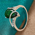 Anillo de Gota de Agua en Circonio