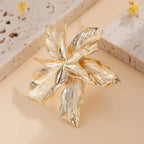 Anillo de Flor Grande de Oro