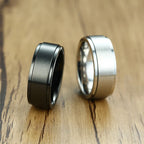 Anillo de Hombre Anti-Estrés Giratorio negro