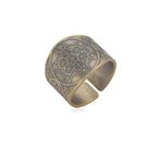 Anillo de Hombre Cubo de Metatrón oro
