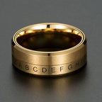 Anillo de Letras Anti-Estrés Giratorio oro