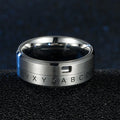 Anillo de Letras Anti-Estrés Giratorio plata