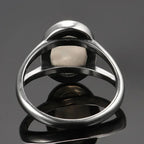 Anillo Ovalado para Mujer con Piedra de Luna