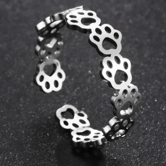 Anillo de Aro Patas plata