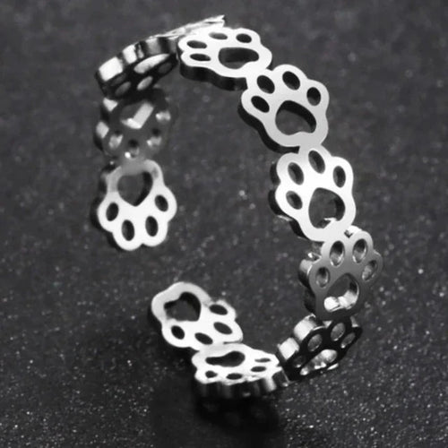 Anillo de Aro Patas plata