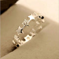 Anillo de Banda para Mujer Estrellas