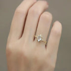 Anillo de Banda para Mujer Piedra de Luna