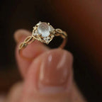 Anillo de Banda para Mujer Piedra de Luna