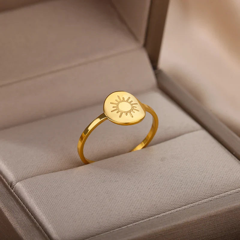 Anillo Sol para Mujer en oro
